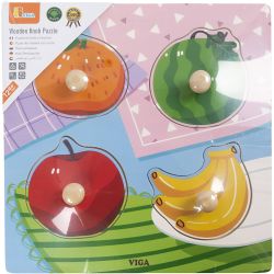 VIGA wooden jigsaw puzzles with knobs