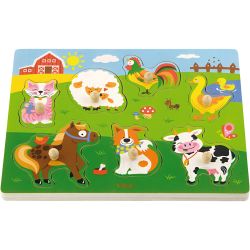 VIGA Wooden Puzzles with Sounds
