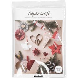 DIY decorating kit, Christmas, natural, red, white, 1 pack