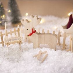 Mini Craft Kit Elf Door, Reindeer, 1 pack