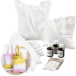 Creative kit – Batik-dyed tea towels and tote bags