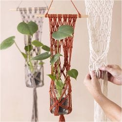 Craft Kit Macramé , Flower hanger, 1 pack