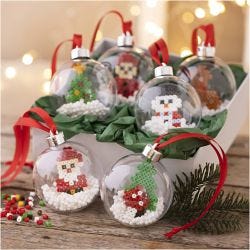Craft Kit Christmas Baubles, Beads, 1 pack