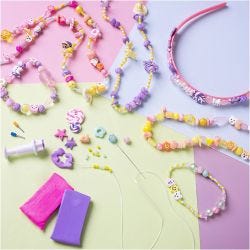 Craft Kit Jewellery Children, assorted colours, 1 pack