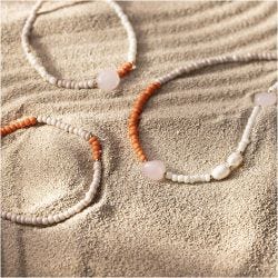 Mini Craft Kit Jewellery, Rose Quartz Necklace and Bracelet, 1 pack