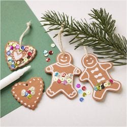 Craft Kit Modelling, Small cake figures, medium brown, 1 pack