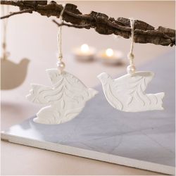 Mini Craft Kit Modelling, Doves, off white, 1 pack