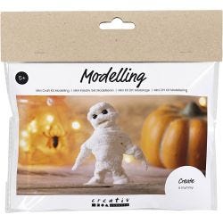 Mini Craft Kit Modelling, Mummy, white, 1 pack