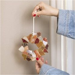 Craft Kit Kintsugi, Hanging decorations, assorted colours, 1 pack