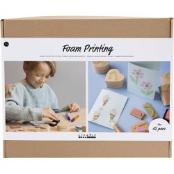 Mega Craft Mix Foam Printing, Cards and boxes, 1 pack