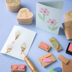 Group Craft Kit Foam Printing, Cards and boxes, 1 pack