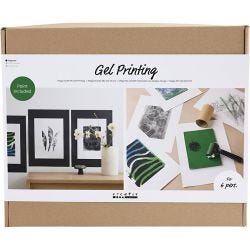 Mega Craft Mix Gel Printing, Colourful prints, 1 pack