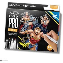 Craft Kit Illustration, Wonder Woman, assorted colours, 1 pack