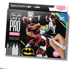 Craft Kit Illustration, Harley Quinn, assorted colours, 1 pack