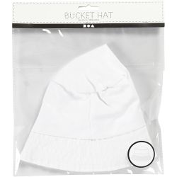 Bucket Hat, size 54 cm, white, 1 pc