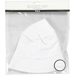 Bucket Hat, size 58 cm, white, 1 pc