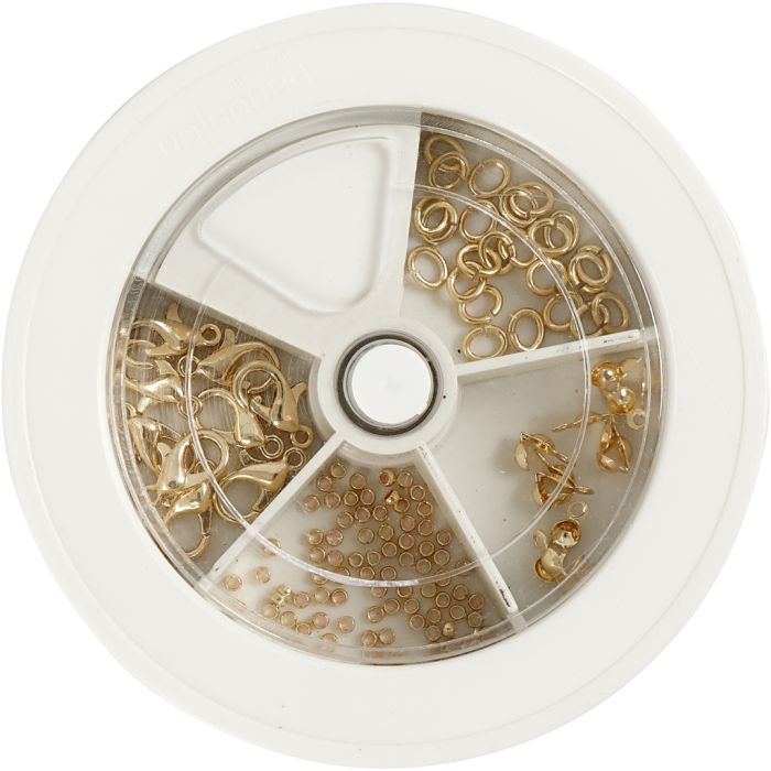 Jewellery Starter Kit, gold-plated, 1 set