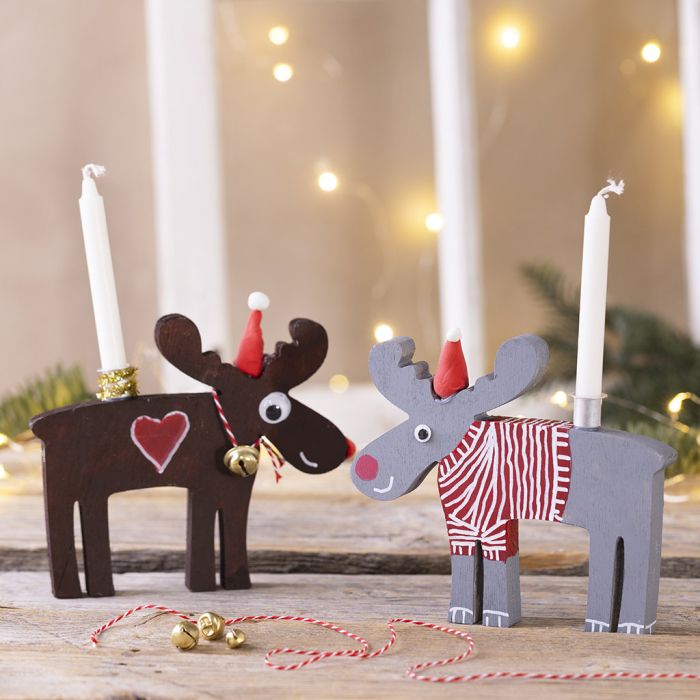 Festive candle holders
