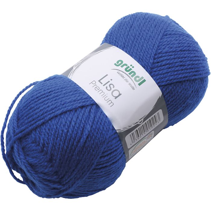 Acrylic yarn, dark blue, 50 g/ 1 ball