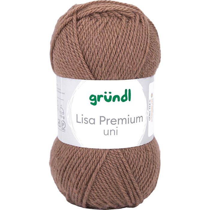 Acrylic yarn, needle 3-3,5, nougat, 50 g/ 1 ball