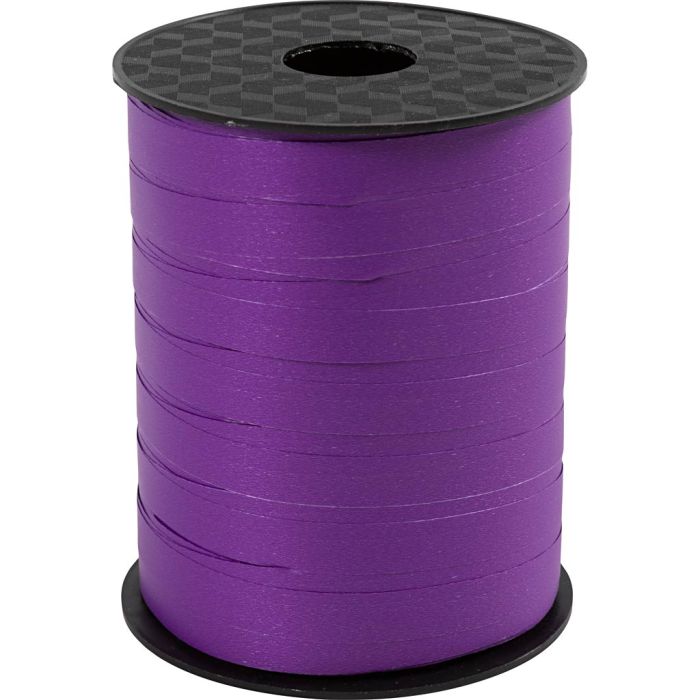 Curling Ribbon, W: 10 mm, matt, purple, 250 m/ 1 roll