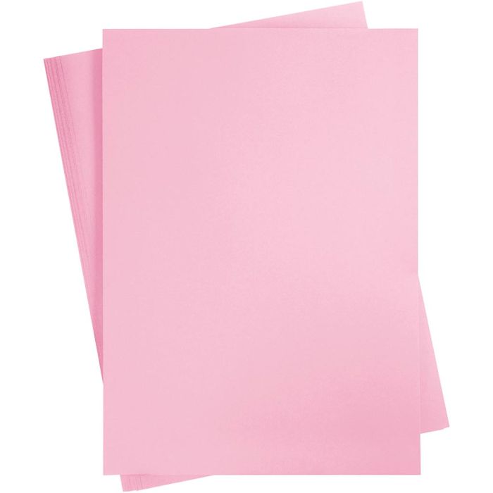 Cardboard, A2, sheet 420x594 mm, 180 g, light pink, 10 sheet/ 1 pack