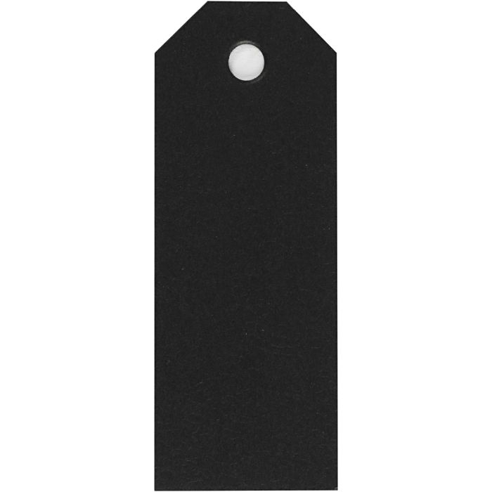 Manila Tags, size 3x8 cm, 220 g, black, 20 pc/ 1 pack