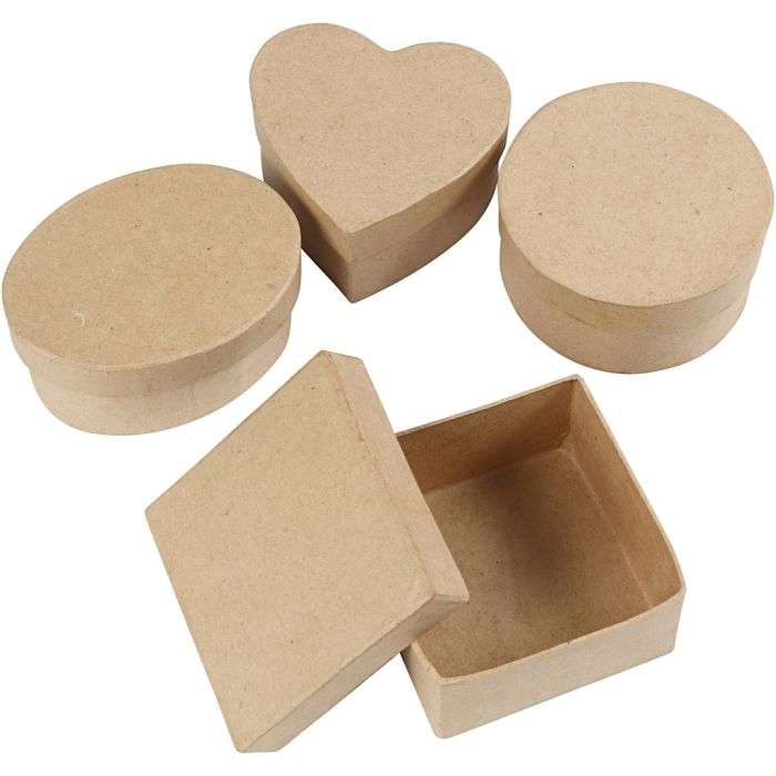 Medium boxes, H: 5 cm, dia. 10-12 cm, 4 pc/ 1 pack