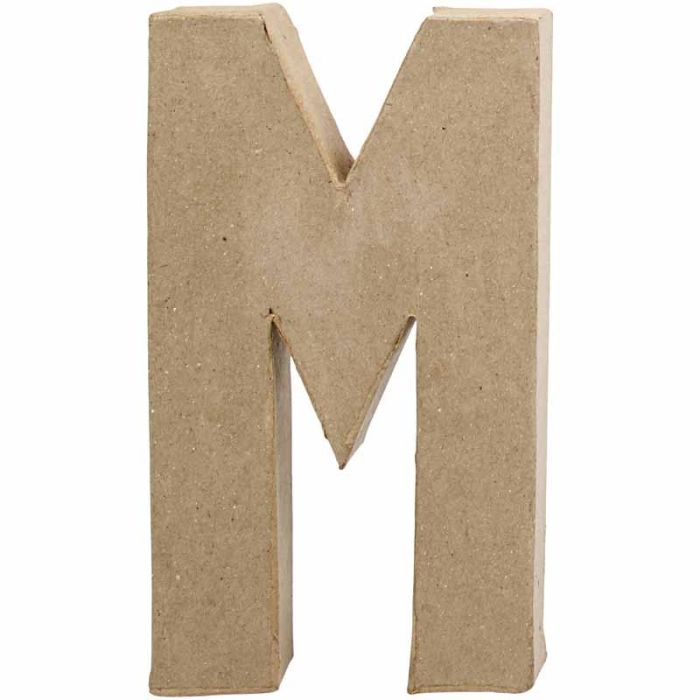 Letter, M, H: 20,5 cm, W: 12 cm, thickness 2,5 cm, 1 pc