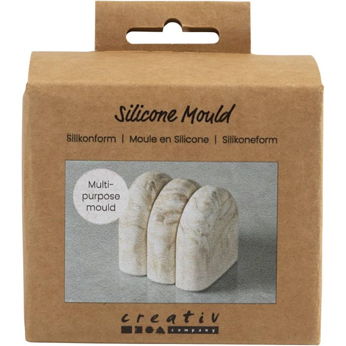 Silicone Mould, Arches, H: 5 cm, W: 4 cm, dia. 4,5 cm, 1 pc/ 1 pack