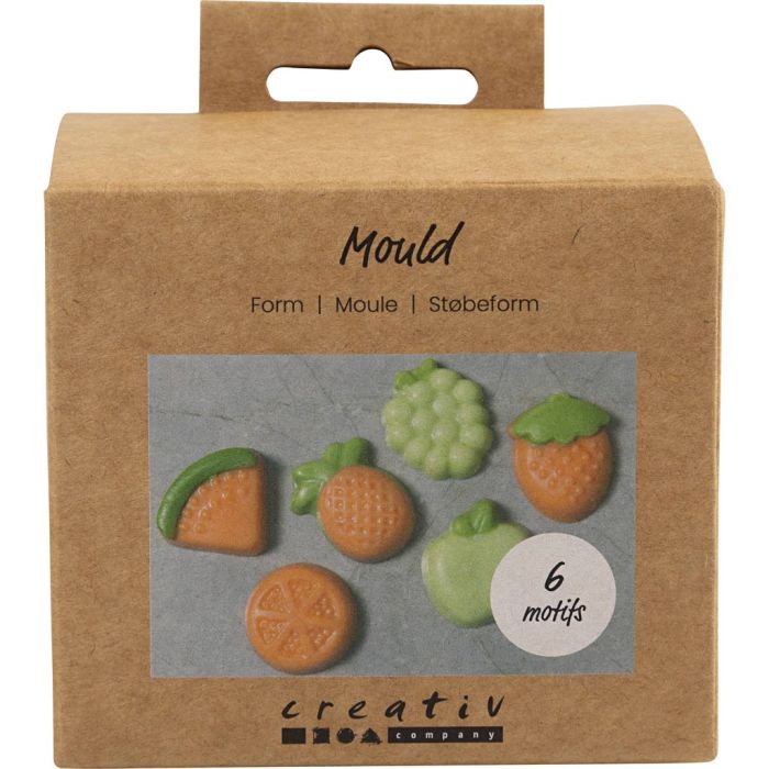 Mould, Fruit, H: 1,8 cm, L: 4,5-6 cm, 6 pc/ 1 pack