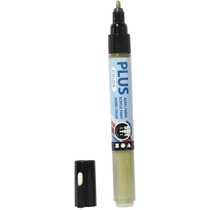 Plus Color Marker, L: 14,5 cm, line 1-2 mm, eucalyptus, 5,5 ml, 1 pc