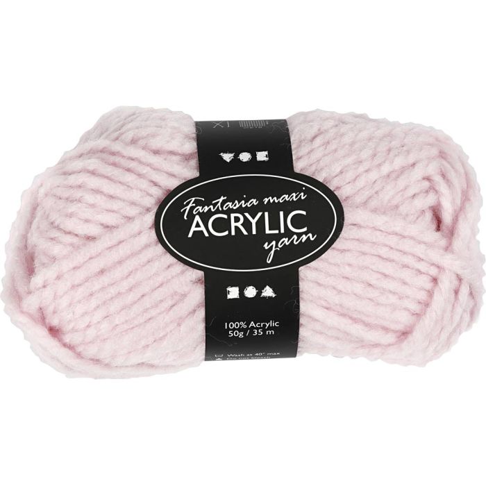 Fantasia Acrylic Yarn, L: 35 m, needle 9-10, light red, 50 g/ 1 ball