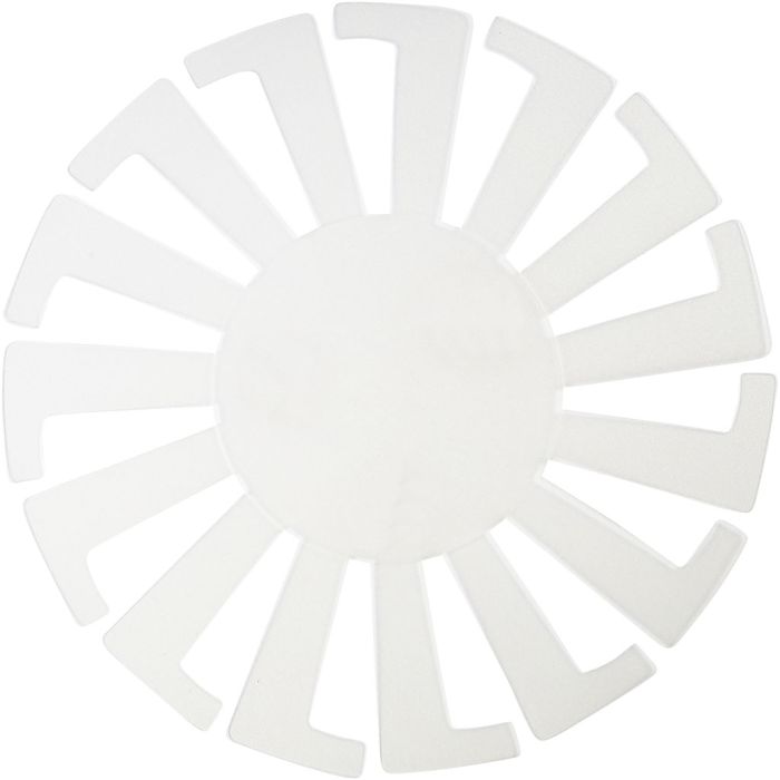 Basket Weaving Template, H: 8 cm, dia. 14 cm, transparent, 10 pc/ 1 pack