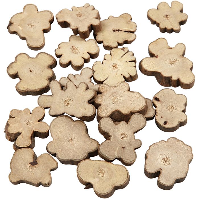 Wood Mix, size 15-40 mm, thickness 5 mm, 230 g/ 1 pack