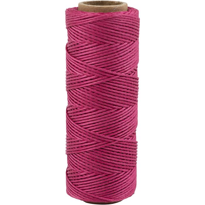 Bamboo Cord, thickness 1 mm, dark pink, 65 m/ 1 roll