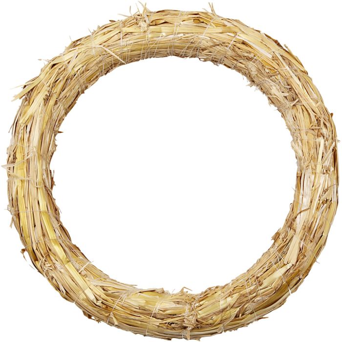 Straw Wreath, dia. 27 cm, thickness 3 cm, 1 pc