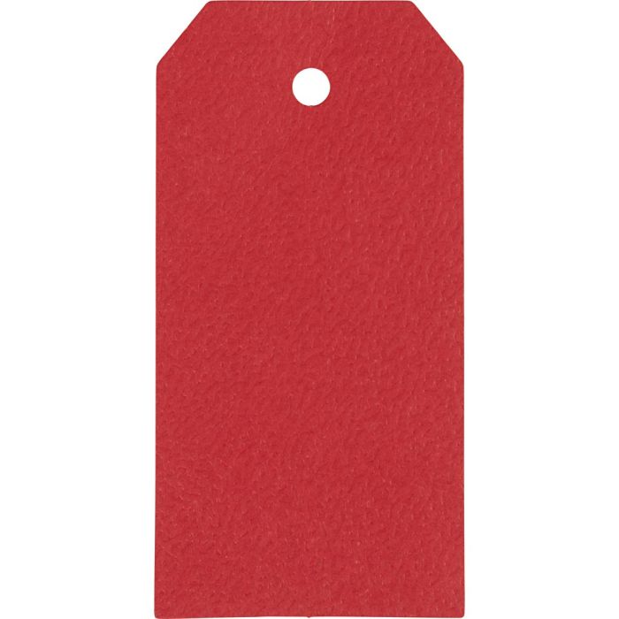 Manila Tags, size 5x10 cm, 250 g, red, 20 pc/ 1 pack