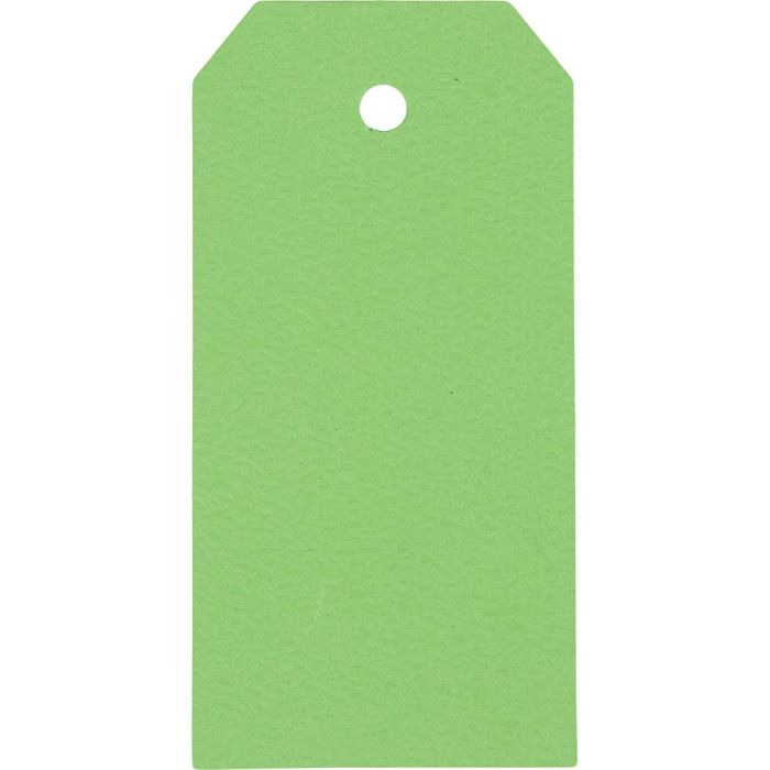 Manila Tags, size 5x10 cm, 250 g, green, 20 pc/ 1 pack