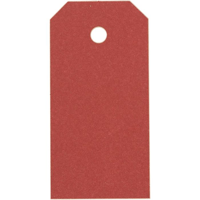 Manila Tags, size 4x8 cm, 250 g, red, 1000 pc/ 1 pack