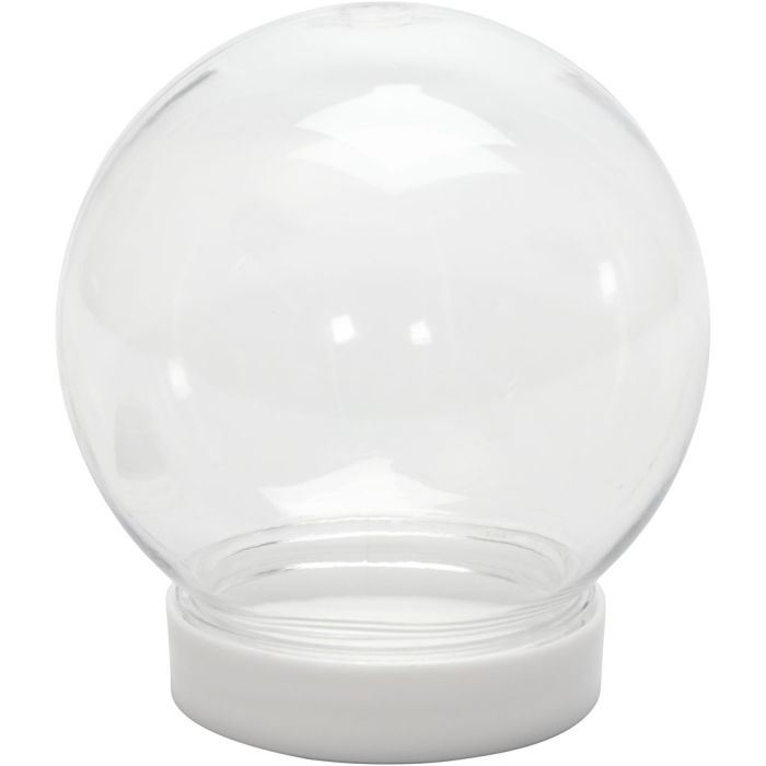 Snow Globe, H: 8,5 cm, dia. 8 cm, hole size 4,7 cm, 1 pc