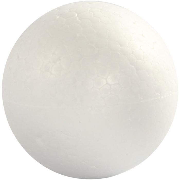 Polystyrene Balls, dia. 8 cm, white, 5 pc/ 1 pack