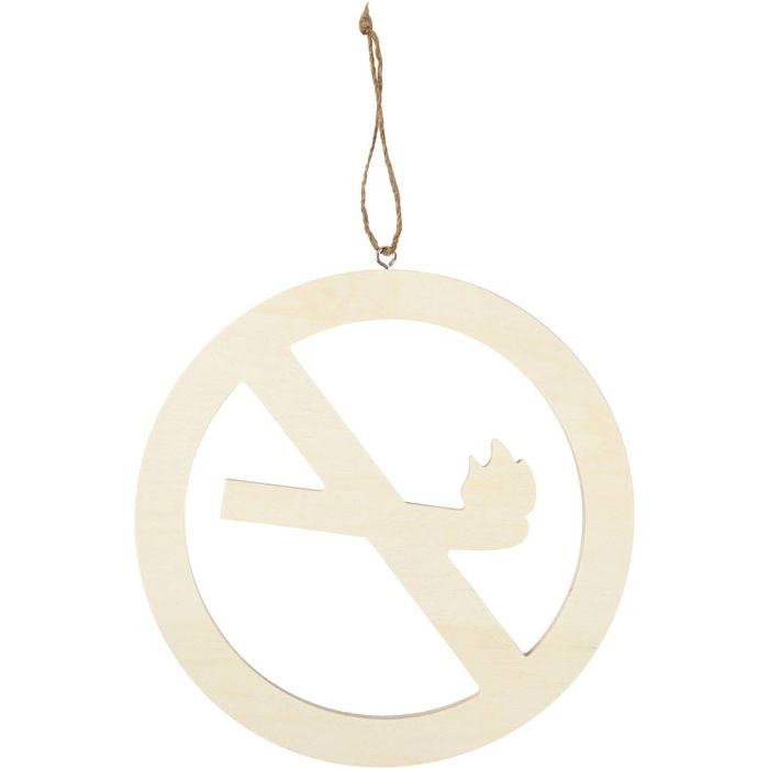 Sign, No smoking, size 21,3 cm, thickness 0,9 cm, 1 pc