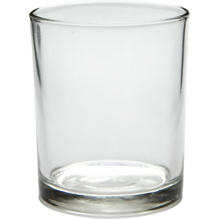 Tealight Holder in Glass, H: 8,3 cm, dia. 6,9 cm, 240 ml, 12 pc/ 1 pack