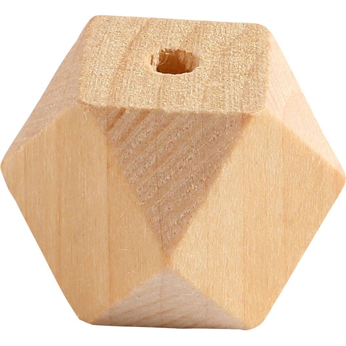 Diamond-Shaped Bead, W: 20 mm, hole size 3 mm, 6 pc/ 1 pack