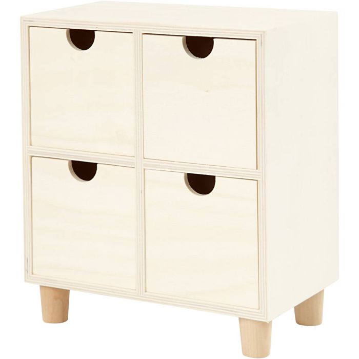Chest of Drawers, H: 23 cm, D. 11,5 cm, W: 20 cm, 1 pc