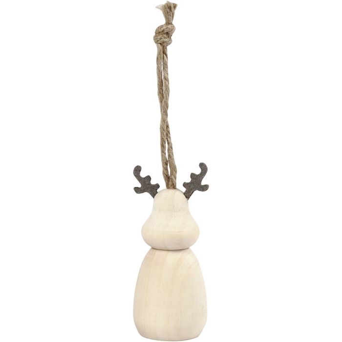 Reindeer, H: 7 cm, dia. 3 cm, 1 pc