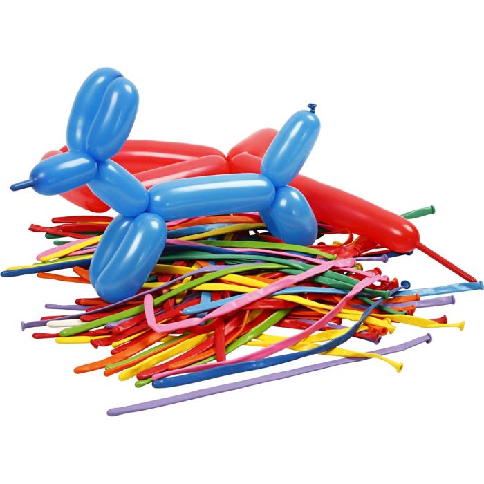 Balloons, long, L: 152 cm, 100 pc/ 1 pack
