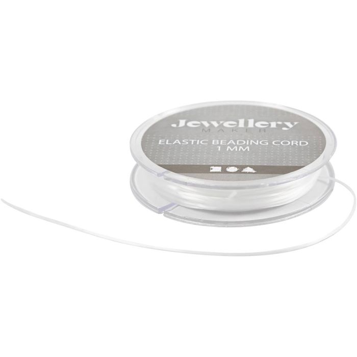 Elastic Cord, flat, thickness 1 mm, 10 m/ 1 roll