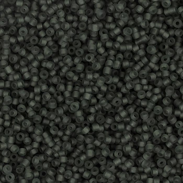 Rocaille seed beads, no. 15/0, dia. 1.7 mm, hole size 0,5-0,8 mm, grey, 25 g/ 1 pack